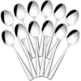 OTTO KONING Leipzig Cucharas Postre Caf&eacute; y T&eacute; Acero Inoxidable Plateado 12 | Ideal for dessert, coffee or tea, mirror polishe