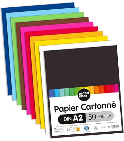 folia 67/25 99 - Gekleurd papier mix, ca. 50 x 70 cm, 130 g/m², 25 vellen gesorteerd in 25 kleuren, voor het knutselen en creatief ontwerpen van kaarten, raamafbeeldingen en scrapbooking