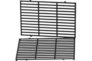 FIRXZYMZ 44.5 x 30cm 7638 Gusseisen Grillroste für Weber Spirit 300 Serie E310, E320, E330, S310, S320, S330, SP320 Gasgrills (mit vorderen Bedienknöpfen),7527 7639 Grillrost für RÖSLE VIDERO G3 gasgrill