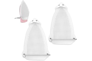 PENITUE 2 Stk Bügeleisenabdeckungen, Teflon Bügeleisenschuhschutz Rutschfest Fleckenabweisend Schützt die Kleidung für die Schneiderei