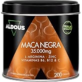 Maca Negra Peruana Complex 35.000mg -200 capsules - Extract 20:1 - Energy | Highly Concentrated Pure Black Maca - Arginine, Z