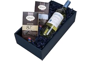 ‎THE WINE GUYS The Wine Guys The Wine Guys Geschenkset „Himmlische Verführung“ - Italienischer Weißwein & Französische Schokoladen in Präsentverpackung