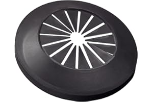 sourcing map Pipe Cover Decoration, 15mm-40mm PP Plastic Escutcheon Water Pipe Drain Line Cover Black 4pcs