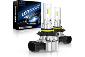 AUXIRACER Ampoule LED HB3/9005, Puce CSP 6500K 500%, Lampe HB3 LED Automobile Feux de Route et Feux de Croisement, Ampoule extérieure, Remplacement des Lampes halogènes et xénon