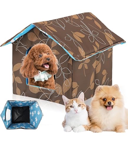 Maison Pour Chat Extérieur Pliable - Imperméable, Chaude - 40x38x35cm - Pour Chat Ou Petit Chien