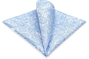 S&W SHLAX&WING Paisley-Einstecktücher für Herrenanzug XL groß für Hochzeit Abschlussball Party