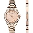 Sekonda Elizabeth Women's Quartz Watch 33mm with Stone Set Case, Analogue Display and Stainless Steel Bracelet