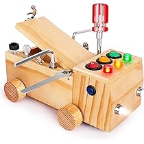 Planche à Vis Montessori En Bois Avec Tournevis Et Clés - Jouet éducatif Pour Enfants 3-7 Ans