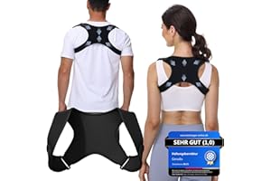 GERADIX Haltungskorrektur Rücken Geradehalter Rückenstützgürtel: Back Posture Rückenkorrektur für Herren und Damen Verstellbare und Atmungsaktive Korrektur Rückengurt + Ebook Leitfaden(S-L)
