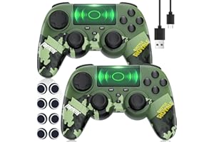TURPOW 2 Pack Controller for P-4/Slim/Pro, Bluetooth Gamepad with High Sensitivity