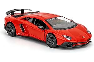 TGRCM-CZ 1/36 Skala Lamborghini Aventador LP700-4 Casting Car Modell, Zink Legierung Spielzeugauto für Kinder, Pull Back Fahrzeuge Spielzeugauto für Kleinkinder Kinder Jungen Mädchen Geschenk (Rot)