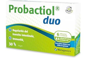 METAGENICS Probactiol Duo - Equilibrio della Flora Intestinale - Regolarità del Transito - Immunità - 30 Capsule