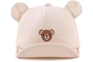 MniJiza Oso Gorra de Béisbol Gorra De Sol Bebe Niña Niño Primavera Verano 3-18 Meses