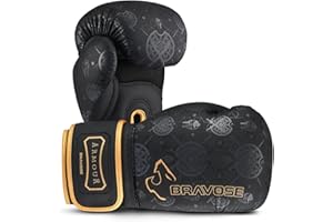 BRAVOSE Armour Boxing Gloves Men, Women, Ladies Muay Thai Gloves for Training, Sparring Glove in Customized Mould for Snug Fit Ideal for Punching Bag, MMA Fighting, Kickboxing