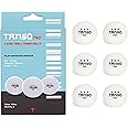 Tanso T40 3 Star Table Tennis Balls High Performance TT Balls (40+ mm TT Balls for Professional, 3 Star ABS Plastic Table Tennis Ball White 6 Pcs, Extremely Durable 3Star Ping Pong Ball)