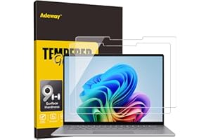Adeway Tempered Glass Screen Protector for Surface Laptop 13 Inch (2025), Anti-Scratch, HD Clarity, Fingerprint Resistant, Easy to Apply, Full Screen Coverage for Surface Laptop 13-inch