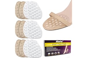 ‎ALTARTAR Altartar 6 Paar Ballenpolster Vorfuß Gel Einlegesohlen für High Heels Damen, Metatarsal Silikon Pad Vorfußpolster Antislip Gel-Einlagen Schuheinlage Mittelfußpolster Fusspolster pads