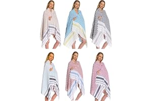 DEMMEX Set med 3 XXL turkisk bomull bad strand spa bastu hamam resa yoga gym handduk lakan wrap pareo Fouta Sarong peshtemal