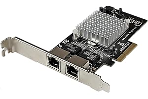 StarTech.com Scheda adattatore server di rete Gigabit Ethernet PCI Express (PCIe x4) a due porte, Intel i350 NIC