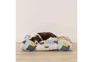 Dear Friend | Cama Perro 75x50x10 Gruesa y Acolchada 100% Algodón con Acabado Antimanchas - Cama Perro Antipelos, Trapo Húmedo y Desaparecen Manchas, Relleno Confortable, 100% Made in Spain
