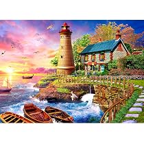 Puzzle de 1000 pièces pour adultes, jeu d'adresse impossible, pour toute la famille, jeu de ponte coloré, centre d'affaires, décoration de la maison