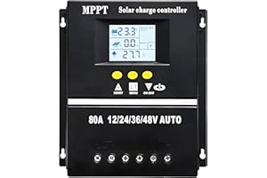 Y&H PWM 80A Regolatore di carica solare 12V 24V 36V 48V display LCD MPPT regolatore intelligente max 100V ingresso Dual USB per piombo-acido/litio