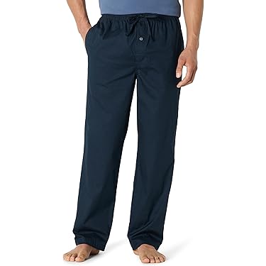 Huayuzh Pyjamabroek voor heren, korte pyjama, katoen, set van 3, geruit, slaapbroek, zacht, ademend, zakken, knoopsluiting, M