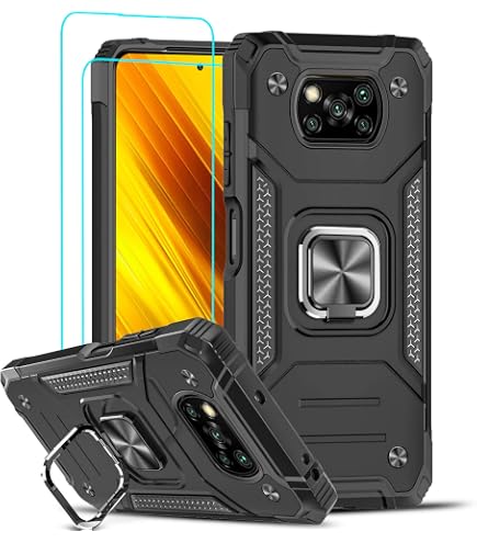 RKINC Funda para Xiaomi Mi Poco X3 Case y X3 Pro y Poco X3 NFC, Transparente Carcasa con