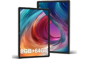 DMOAO Android 12 Tablet 10 Pulgadas con 5G WiFi, HD Tablets con 4GB RAM(Ampliable hasta 8 GB RAM) + 64GB ROM (Ampliable hasta 1TB), 8 Cores 2.0 GHz, Bluetooth 5.0, 5MP + 5MP, 6000 mAh, Negro