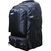 Baggor 50 Lt Black Large Size Waterproof Multi-Eyed Walking-Travel-School-Mountaineer-Sports-Trekking-Daily Backpack