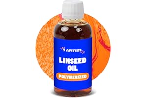 7 Artists Huile De Lin Polymérisée Pour Peintures à L'huile Flacon De 250 ml | Diluant Peinture à Huile pour La Peinture et L'art
