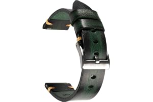 Berfine Retro handgjort klockband, snabbfrigörande vintage läder klockarmband utbyte, val av bredd – 18 mm 20 mm 22 mm 24 mm eller 26 mm