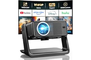 Proiettore Compatibile con Netflix 28000 Lumen, Einyoumily 4K Supporto 1080P, WiFi 6 e Bluetooth, Proiettore Portatile con Messa a Fuoco Elettrica/Correzione Trapezoidale, Compatibile con 100000 Apps