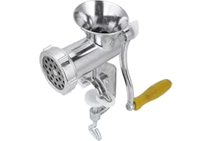 ASIXXSIX Picadora de carne, Picadora de carne Picadora manual de hierbas, Máquina trituradora Manual de aleación de aluminio para el hogar