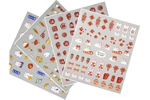 Saluaqui Söta Nagelklistermärken 5D Präglade Dekaler (5D-0103)