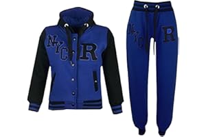 A2Z 4 Kids® Enfants Filles Garçons Baseball Rosé Bébé Survêtement Fox Veste & Pantalons des Sports Sweat À Capuche Pantalons Jogging Costume Joggers Âge 2-13 Ans