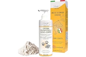LexyFriend Crema Polpastrelli Cane Gatto Cicatrizzante, Pomata Protezione Zampe e Crema Gomiti Secchi e Irritazioni 150ML, Crema Cuscinetti per Cani Lenitiva Ossido di Zinco Argilla Bianca Bio