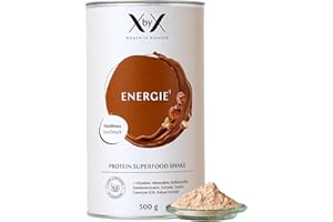 ‎XBYX XbyX Energie Haselnuss 500 g | 16 Portionen | Veganes Superfood Proteinpulver für Shake oder Smoothie | Eiweißpulver mit essentiellen Aminosäuren & wertvollen Vitaminen | Aus Deutschland