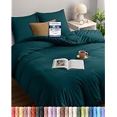 Utopia Bedding Duvet Cover for 180 cm Bed, 240 x 260 cm, Teal | Duvet Cover 240 x 260 cm and 2 Pillowcases 65 x 65 cm, Microf