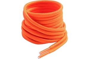 VSUDO Lacets Ronds de Bottes, ø4mm Lacets Boots Ronds pour Chaussures de Travail, Lacets Résistants Chaussure de Marche, Lacets Chaussures de Randonnée/Sécurité/Trekking pour Femme ou Homme