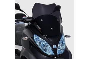 Windschutzscheibe windschild sport (45cm Modèle Touring Sport Business) ermax fur MP3 125 300 500 2011 2018 braun transparent