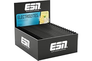 ‎ESN ESN Electrolytes Pro, Natural Lemon, 15 x 22,5 g (337,5 g), Kohlenhydrat-Elektrolyt-Lösung für verbesserte Wasseraufnahme, vegan - made in Germany