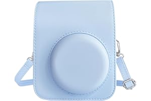 Easy Hood Funda portátil para cámaras instantáneas Fujifilm Instax Mini 12 Polaroid, azul, Funda para cámara Instax Mini 12