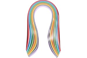 ‎PATIKIL PATIKIL 180 Stück Quilling Streifen Papier 25/32"(20mm) 54cm Origami Papier Quilling Streifen für Kunst DIY Handwerk 36 Farben
