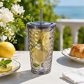 Pipetli Mika Bardak 500 ml, Kapaklı ve Pipetli İ&ccedil;ecek Bardağı, Soğuk Kahve Meşrubat Smoothie ve G&uuml;nl&uuml;k Kullanım İ&ccedil;in Pratik P