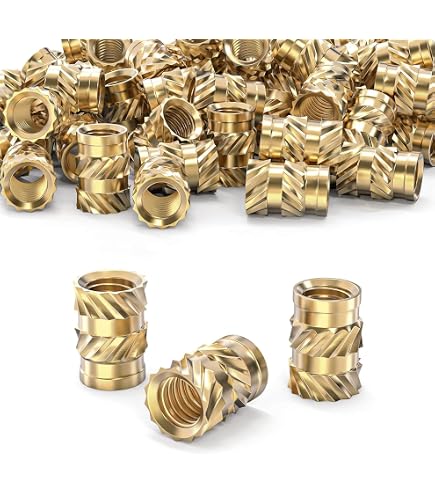 Moleté Pouce Vis, M4x25mm Laiton Boulons 8mm Dia Grip Boutons Mécanique