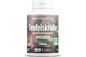 BIO ATLANTIC Bio Teufelskralle (Harpagophytum procumbens) 400mg - 200 Tabletten