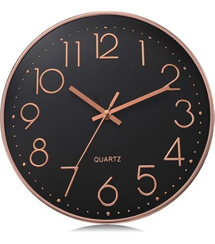 ACCSHINE Orologio Da Parete Radiocontrollato Da 25 Cm, Senza Ticchettio, Silenzioso, Funzionamento A Batteria Al Quarzo, Facile Da Leggere Per Camere, Casa, Cucina, Camera Da Letto, Ufficio, Scuola