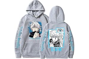 CHAROUS Manga Jujutsu Kaisen Cosplay Satoru Gojo Cartoon Hoodie,Unisex Loose Sweatshirt Used for Anime Fans Gift