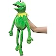 Kermit the Frog Hand Puppet Anime Plush Toy Frog Muppets Puppets for Children Kids Adults Gifts 23.6" Stitch Puppet Frog Teddy